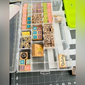 Colorful Alphabet and Number Stamp Set